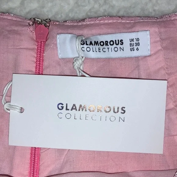 NWT Glamorous Collection Pink Floral Skirt (Size 6) - Picture 7 of 15